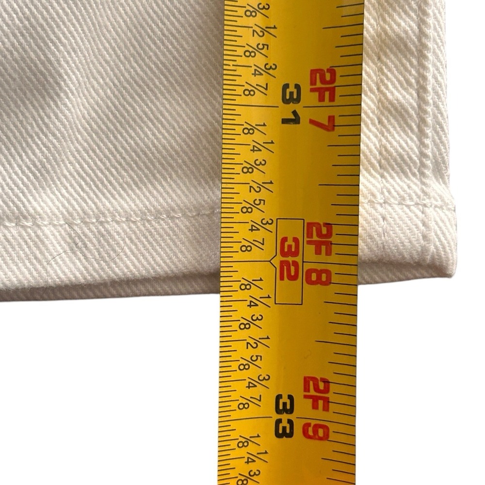 Express Ladies‎ Size 4R Y2K Style Preppy Relaxed White Straight low Rise Jeans - Picture 8 of 16